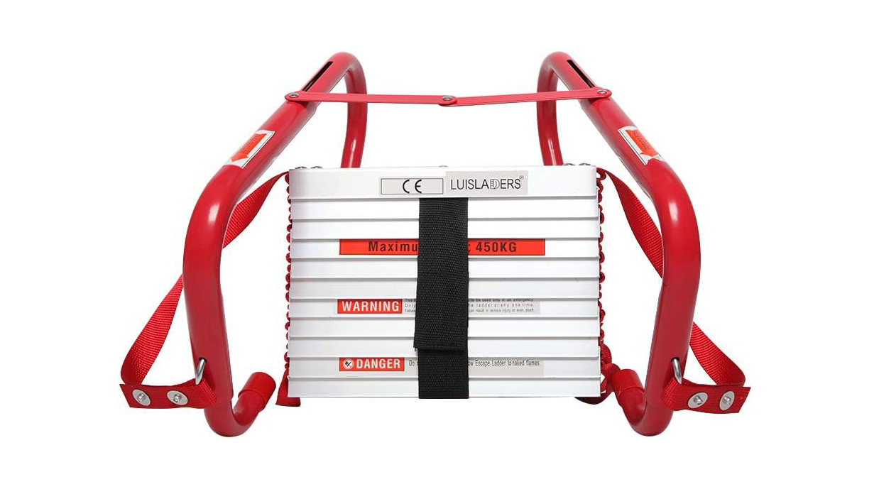 LUISLADDERS Fire Escape Ladder Anti Skid Rungs